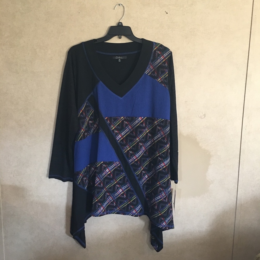 💝NWT Blue/Black Calessa Top